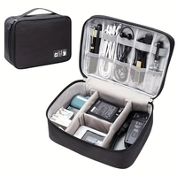 Electronic Storage Bag Data Cable Travel Charging Treasure Headphone Organizer Cosmetics Compartment Storage Digital Han