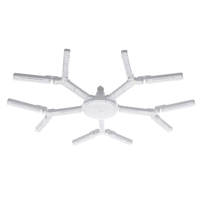 Elfeland 3/4/5 Leafs Foldable Crystal Snowflake LED Ceiling Light E27 Adjustable Shape AC 85~265V Ultra-Bright Wide-Angl