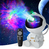 Elfeland LED Astronaut Starry Sky Light Projection Night Lamp 8 Dynamic Lighting Modes Water Ripple Atmosphere Lamp Astr
