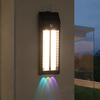 Elfeland LED Motion Sensor Solar Wall Light Waterproof Dual White & RGB Wash 400lm Front Door Decoration Solar Lamp