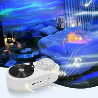 Elfeland LED Rechargeable Aurora & Starry Sky Projector Lamp Dreamy Starlight Night Light With Bulit-in Bluetooth Speake