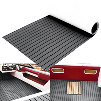 ELuto 240cm x 90cm x 6mm Marine Boat Flooring Faux Teak EVA Foam Boat Decking Sheet Waterproof Gray