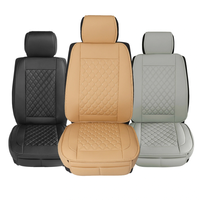 ELUTO Car Seats Cover Auto Front PU Leather Universal Cushions Deluxe Interior