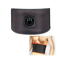 Ems Muscle Stimulator Unisex 6 Massage Modes Abdominal Pulse Trainer Portable Electric Smart Fitness Equipment with Disp