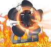 Energy SavingFireplace 5 Blade Fireplace Quiet Safe Heat Powered Stove Fan Log Wood Burner Eco Friendly Fan-DY575J