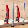 ENJOYWOOD 16mm/19mm/20mm/28mm MFT Table Workbench Quick Ratchet Bench Dog Hold Down Clamp Clip for 16mm/19mm/20mm/28mm D
