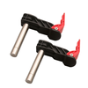 ENJOYWOOD 2 Pack 19mm 20mm Bench Dog Hold Down Quick Clamps Stainless Steel MFT Table T-Track Guide Rail System Clamps F