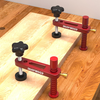ENJOYWOOD 2 Pack 19mm/20mm Bench Dog Hole Hold Down Clamps Fast Acting MFT Table Clamp with Protective Pads for Woodwork
