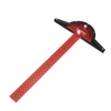 ENJOYWOOD Aluminum Alloy 300mm Angle Positioning T Square Posi Lock Ruler Woodworking Edge Ruler Angle Measure Ruler Scr
