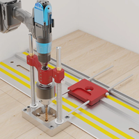 ENJOYWOOD Precision Track Saw Rail Drill Guide Drilling Jig Hole Punch Locatorfor for Straight Holes Suitable for Maki