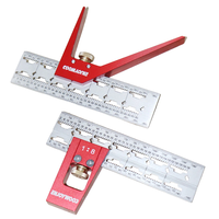 ENJOYWOOD Stainless Steel Dovetail Marker Gauge Dovetail Jig Guide Woodworking Scriber 45 Degree / 90 Degree Angle Ruler