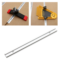 ENJOYWOOD Woodworking 19*12.7mm T Track with Predrilled Mounting Holes for Quick Ratchet Rail Clamps for M6/M8 Slot Hold