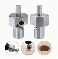 ENJOYWOOD Woodworking Chamfer Tool T10 Alloy Blade Stainless Steel 9mm Hex Shank for 19mm/20mm Dog Holes Polished Finish