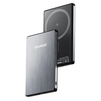 ESSAGER AKD-YD52 20W 5000mAh Magnetic Wireless Power Bank External Battery Power Supply with 1 Input & 2 Outputs Fast Ch
