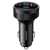ESSAGER ES-CC26 150W 3-Port USB PD Car Charger Adapter DC+USB-A+USB-C PD3.0 QC3.0 Support PPS FCP AFC Fast Charging with