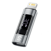 Essager ES-OTG25 30W/60W iP Male to Type-C Female / Type-C Male to iP Female Digital Display Adapter Converter for Phone