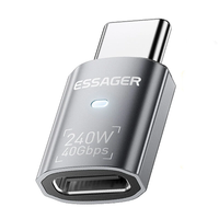 ESSAGER ES-OTG31 USB4 Adapter 40Gbps Data Transfer 240W PD Fast Charging 8K Video Output Aluminum Alloy Mobile Phone Ada