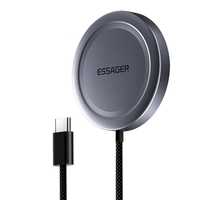 ESSAGER ES-WC11 15W Magnetic Wireless Charger Fast Wireless Charging Pad for Smart Phones for iPhone 16 15 14 13 Pro for