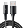 ESSAGER ES-X45 6A 120W USB-A to Type-C Cable Fast Charging Data Transmission Copper Core Line 1M/2M Long for iPhone 15 1