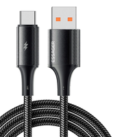 ESSAGER ES-X45 6A 120W USB-A to Type-C Cable Fast Charging Data Transmission Copper Core Line 1M/2M Long for iPhone 15 1