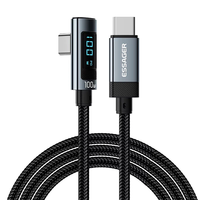 ESSAGER ES-X47 5A 100W Type-C to Type-C Digital Display Cable PD Fast Charging Data Transmission Copper Core Line 1M/2M