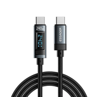 ESSAGER ES-X47 5A 240W Type-C to Type-C Cable Fast Charging Data Transmission Tinned Copper Core Line 1M/2M Long for iPh