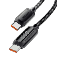 ESSAGER ES-X57 100W/60W Type-C to Type-C Power Display Cable Fast Charging Data Transmission Copper Core Line 1M/2M Long