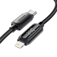 ESSAGER ES-X57 3A 29W Type-C to iP Digital Display Cable Fast Charging Data Transmission Copper Core Line 1M/2M Long for