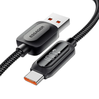 ESSAGER ES-X57 7A 100W USB-A to Type-C Digital Display Cable QC Fast Charging Data Transmission Copper Core Line 1M/2M L
