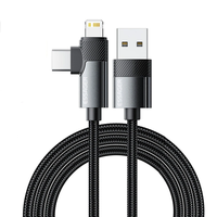 ESSAGER ES-X59 3A USB-A to Type-C+iP Cable PD3.0 QC4.0 PPS FCP SCP AFC Fast Charging Data Transmission Copper Core Line