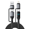 ESSAGER ES-X70 5A 100W USB-A/Type-C to Type-C/iP Digital Display Cable Fast Charging Data Transmission Tinned Copper Cor