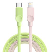 ESSAGER ES-X73 3A 29W USB-C to iP Cable PD Fast Charging Data Transmission Tin-plated Copper Core Line 1M/2M Long for iP