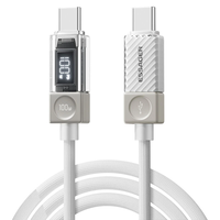 ESSAGER ES-X76 5A 100W Type-C to Type-C Digital Display Cable PD3.1 QC SCPFSP Fast Charging Data Transmission Copper Cor