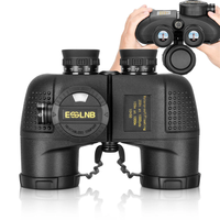 ESSLNB ES3078 10X50 Powerful Marine Binoculars Military Level With IPX7 Waterproof BAK4 Prism For Rangefinder Compass Lo
