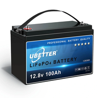 [EU Direct] 12V 100Ah LiFePO4 Lithium Battery Pack Backup Power 10A BMS Perfect for AGM -GEL,  Motorhomes,  Solar Systems, 