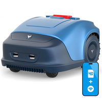 [EU Direct] 4G Robotic Lawn Mower Brushless Motor 3000 RPM Adjustable 20-55mm Cutting Height 19cm Width 4000mAh Lithium
