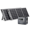 [EU Direct] Aferiy P010 800W 512Wh LiFePO4 Portable Power Station +2* S100 100W Solar Panel,  UPS Pure Sine Wave Camping