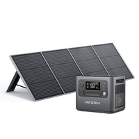 [EU Direct] Aferiy P110-D 1200W 960Wh LiFePO4 Portable Power Station +1* S200A1 200W Solar Panel UPS Pure Sine Wave Camp