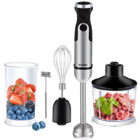 [EU Direct] BioloMix 1200W 5-in-1 Immersion Hand Stick Blender Mixer Vegetable Meat Grinder 800ml Chopper Whisk 600ml Sm