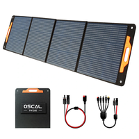 [EU Direct] Blackview Oscal PM 200W Foldable Solar Panel,  IP65 Waterproof Portable Solar Panel with Type-C QC3.0,  USB Ou