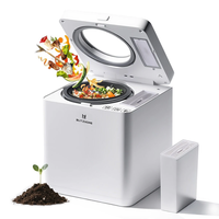 [EU Direct] BlitzHome® HQD-260-Plus Compact Kitchen Waste Composter 2.5L with Visible & Odor-Free Design 3 Modes Quiet O