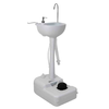 [EU Direct] CALTER 19L Portable Camping Sink Water Tank Outdoor Basin Stand with Towel Holder Soap Dispenser Hand Wash F