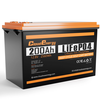 [EU Direct] Cloudenergy 12V 200Ah LiFePO4 Battery Pack 2560Wh Energy 6000+ Cycles Built-in 100A BMS,  Support in Series/P