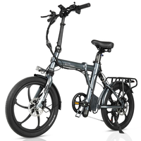 [EU DIRECT] CMACEWHEEL EM20 Electric Bike 36V 12AH 350W Recommended Top Speed 25KM/H Electric Bicycle 20 Inch 45-55KM Mi