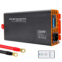 [EU Direct] DATOUBOSS Pure Sine Wave Inverter Voltage Converter 1500W DC12V 24V to AC230V Continuous Power With EU Socke