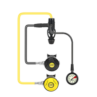 [EU Direct] DIDEEP Diving First Stage Regulator Pressure Reducing Valve Respirator Set Diving Primary Head + Secondary R