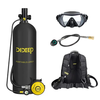 [EU Direct] DIDEEP Portable 4L Scuba Oxygen Cylinder Air Tank Scuba Reserve Air Tank Pump Snorkeling Gear Snorkeling Div