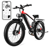 [EU DIRECT] DUOTTS F26 Electric Bike 48V 20AH SamsungBattery 750W*2 Dual Motors 26*4.0inch Fat Tires APP Support 50KM Ma