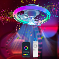 [EU Direct] Elfeland 90W 48cm LED RGB Smart Ceiling Fan Light with Built-in Speaker Music Sync 360° Rotatable 6-Speed Qu