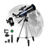 [EU Direct] ESSLNB 15X-180X Astronomical Telescope 70mm Aperture Refractor Telescopes with Phone Adapter & Adjustable Tr